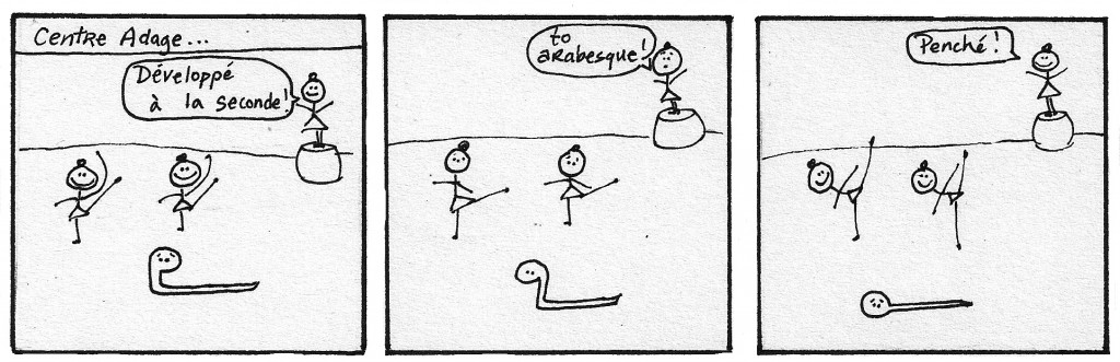 A Snake in Ballet Class - panel 2