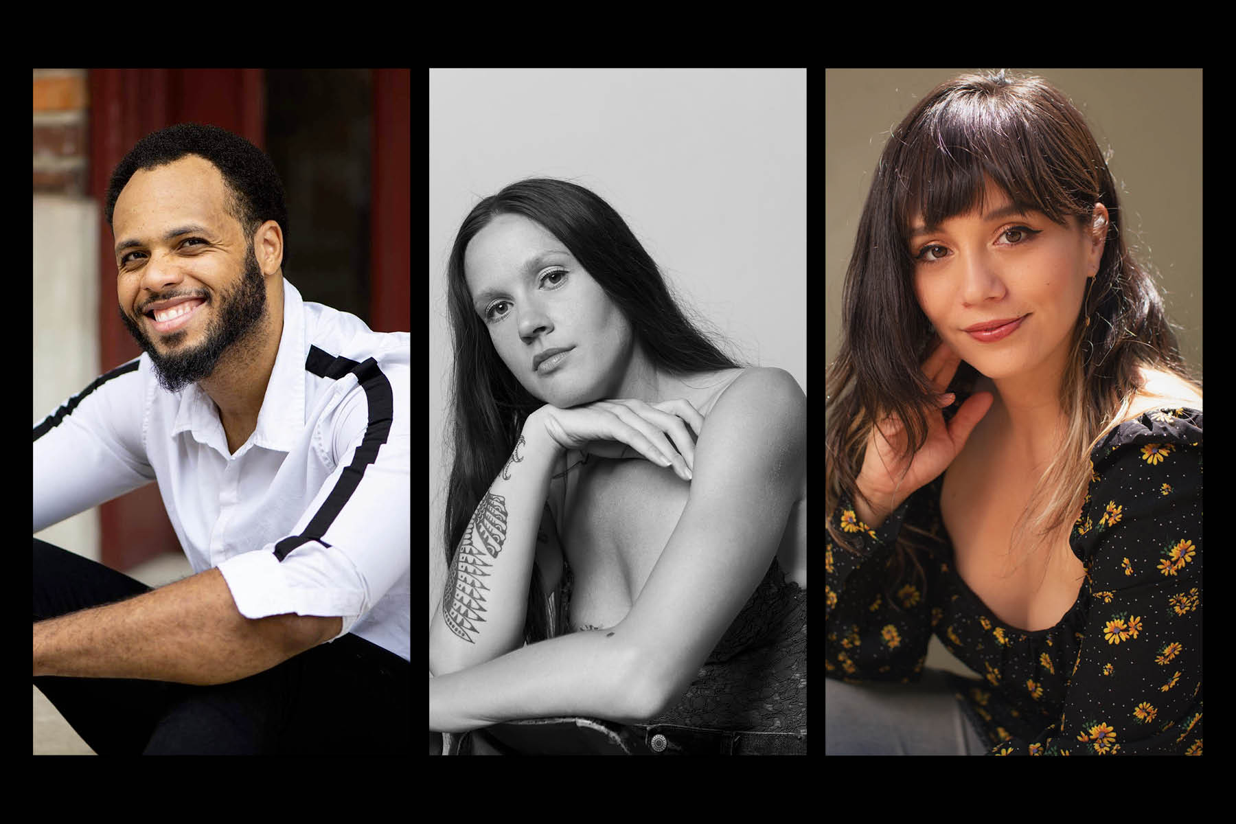 Three headshots of the collaborating choreographers