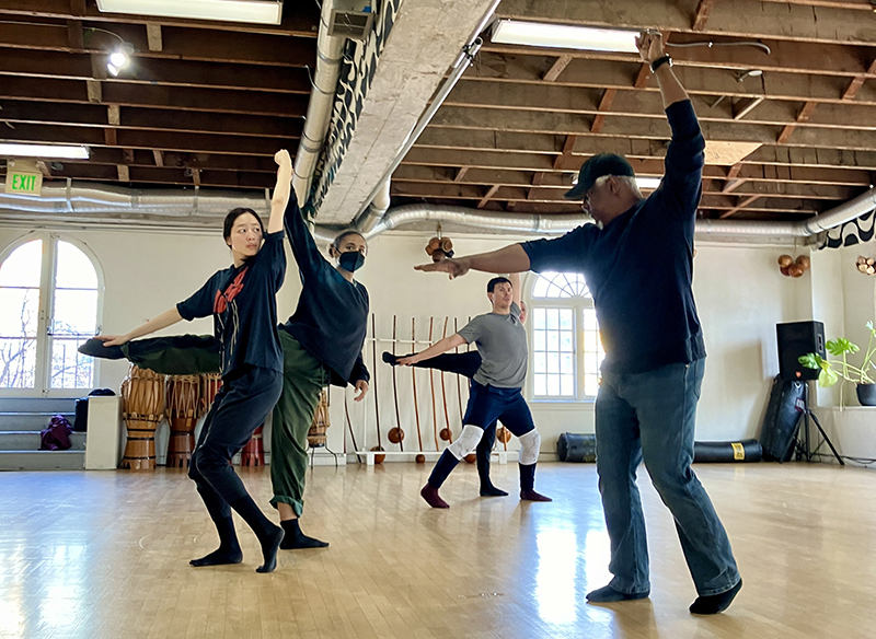 Robert Moses in rehearsal for New Legacies One Act Dances